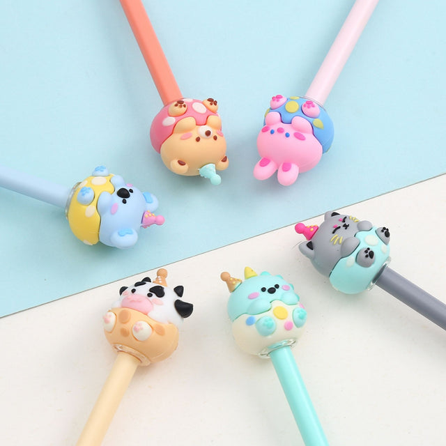 Tykle Animal Baby Erasable Pen (0.5mm) - Cute & Correctable!