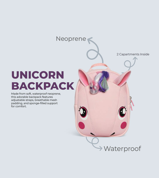 Unicorn Backpack | Soft Neoprene, Waterproof & Comfortable Design | TYKLE