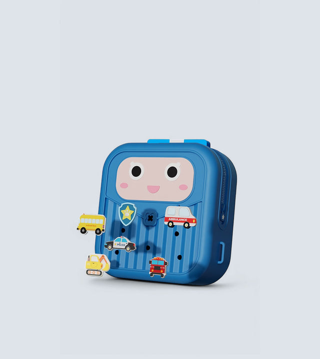 Shiny Police Car Backpack – Blinking Lights & DIY Vehicle Accessories | TYKLE