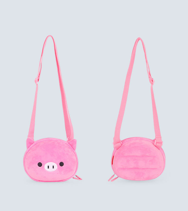 Pig Shoulder Bag for Kids – 3D Plush Design, Waterproof & Lightweight | Tykle