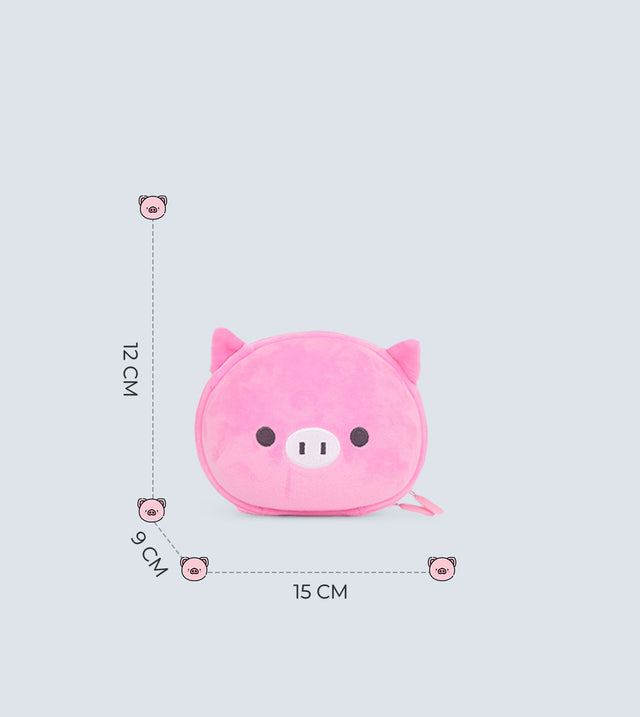 Pig Shoulder Bag for Kids – 3D Plush Design, Waterproof & Lightweight | Tykle