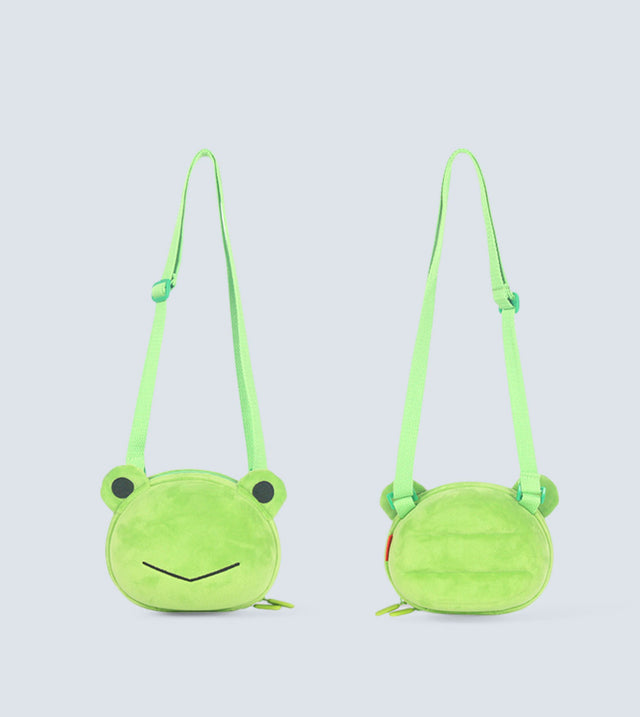 Frog Shoulder Bag for Kids – 3D Plush Design, Waterproof & Lightweight | Tykle