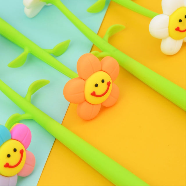 Tykle Smiley Flower Silicone Pen (0.5mm) - Bloom with Creativity!