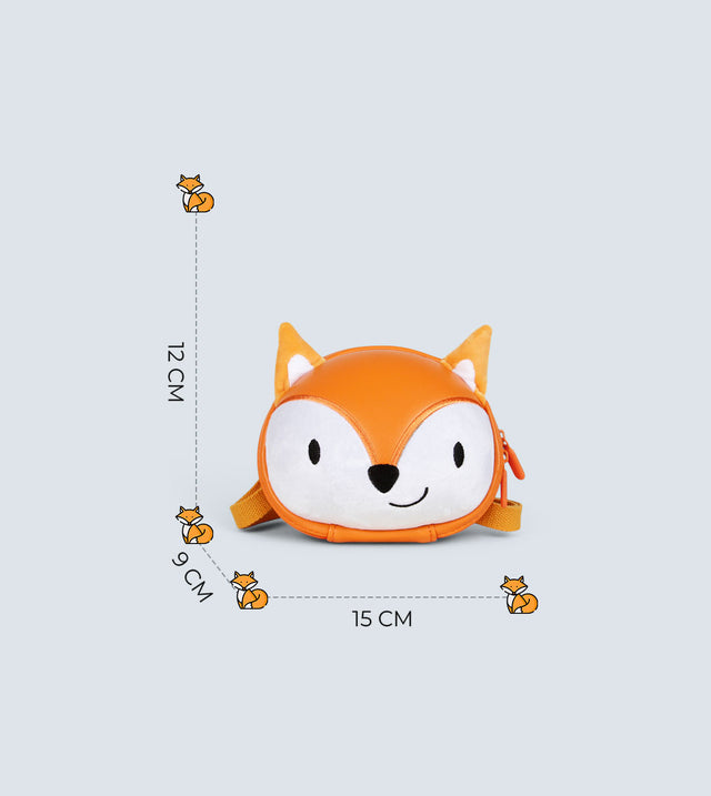 Fox Shoulder Bag for Kids – 3D Plush Design, Waterproof & Lightweight | Tykle