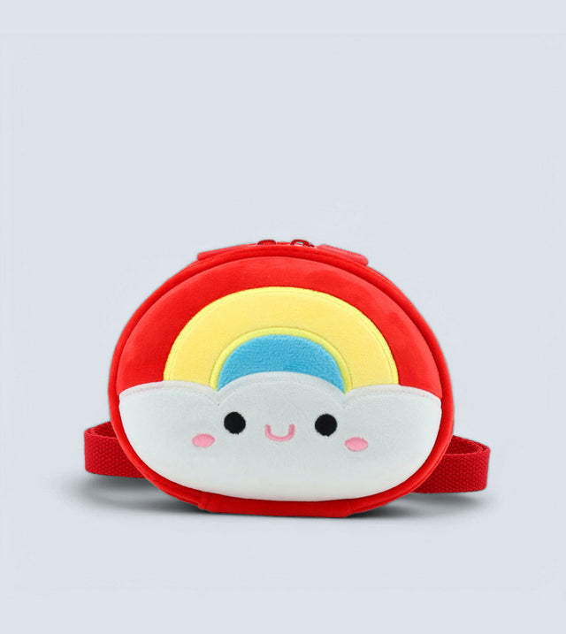 Rainbow Shoulder Bag for Kids – 3D Plush Design, Waterproof & Lightweight | Tykle