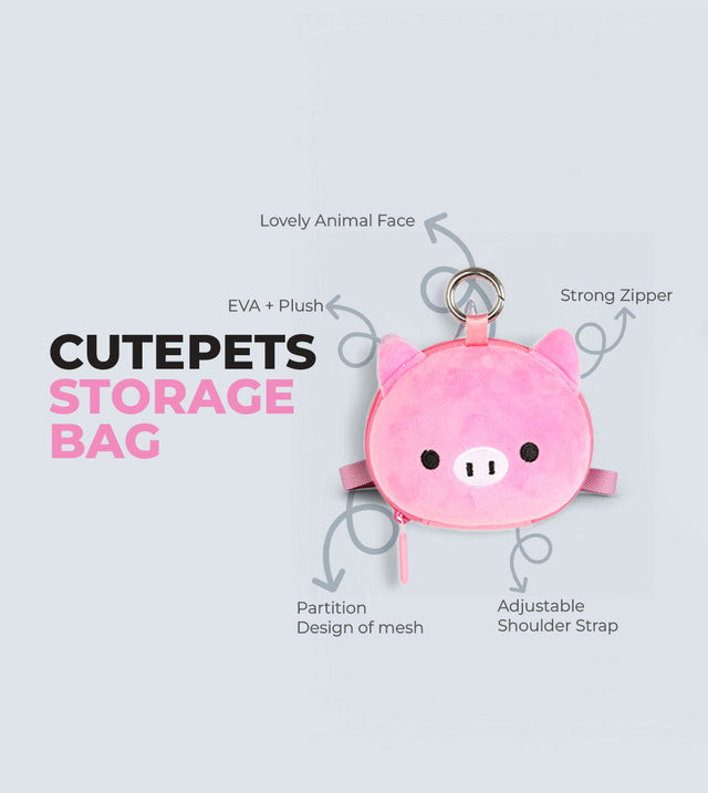 Cutepets Storage Bag – Cute 3D Design, Waterproof & Durable | Tykle
