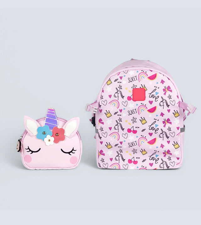 Unicorn Backpack Two-in-One – Detachable Sling Bag & 3D Design | TYKLE