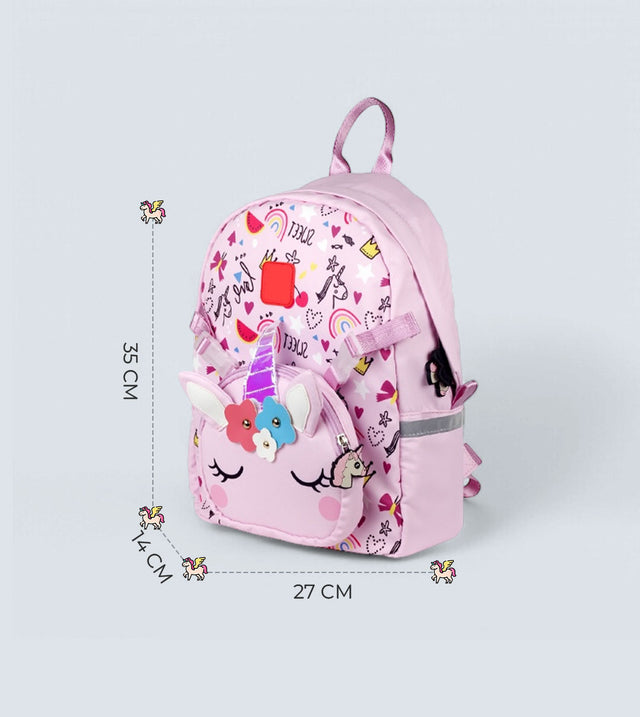 Unicorn Backpack Two-in-One – Detachable Sling Bag & 3D Design | TYKLE