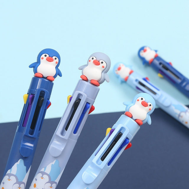 Tykle Penguin 8 Colour Pen (0.5mm) - Waddle with Colour!