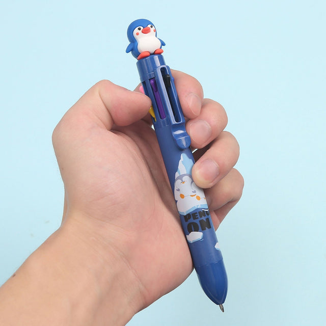 Tykle Penguin 8 Colour Pen (0.5mm) - Waddle with Colour!