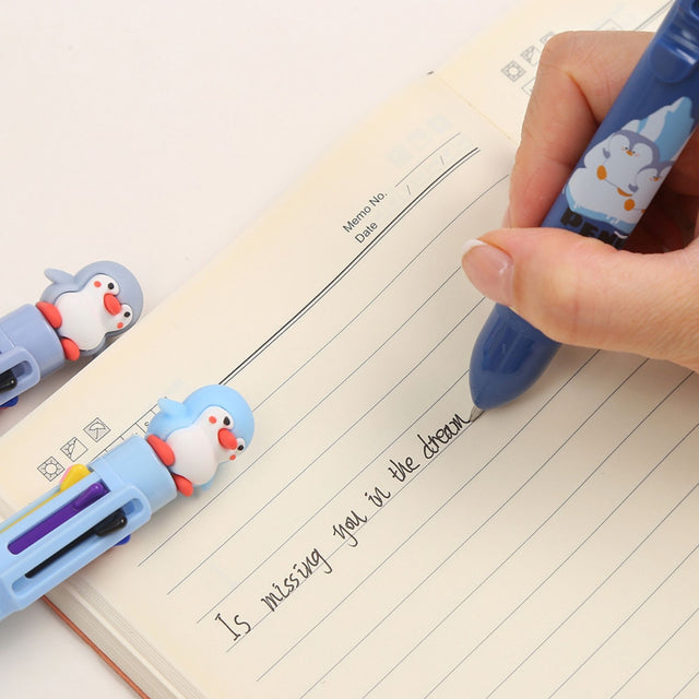 Tykle Penguin 8 Colour Pen (0.5mm) - Waddle with Colour!