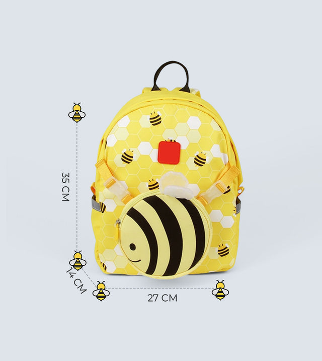 Bee Backpack Two-in-One – Detachable Sling Bag & 3D Design | TYKLE
