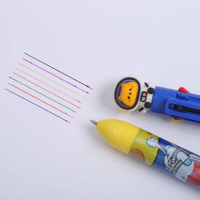 Tykle Space Team 8 Colour Pen (0.5mm) - Multi-Colour Mission!