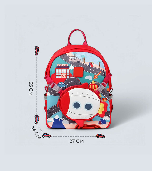 Rocket Backpack Two-in-One – Detachable Sling Bag & 3D Design | TYKLE