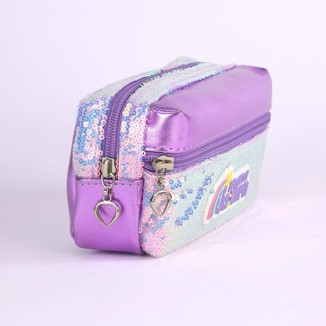 Shine Bright: The Bold Metallic Pencil Case!