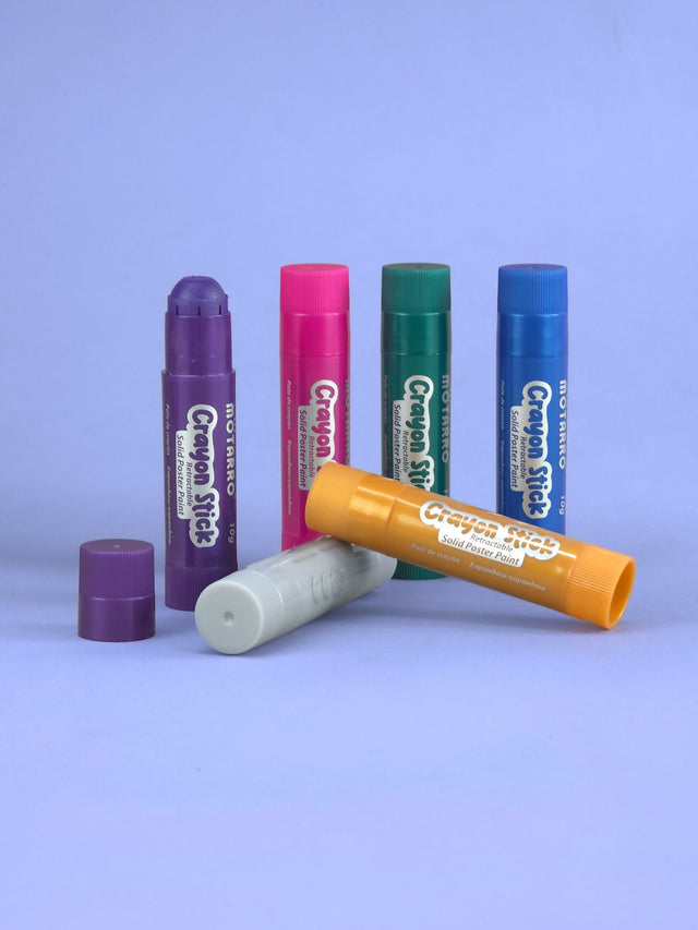 Crayon Stick Metallic 6pcs: Dazzling Metallic Color!