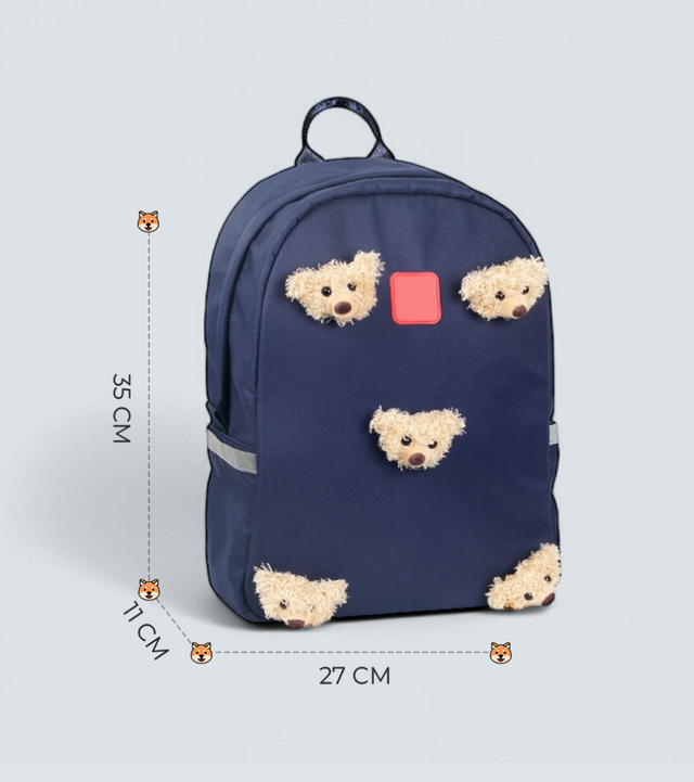 Flash Bear Backpack for Kids – Plush Design with Flashing Lights, Waterproof & Lightweight | Tykle