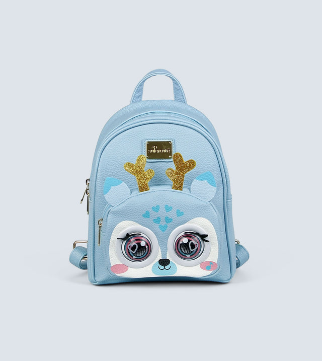 Winking Elf Backpack - Fawn | Interactive Winking Eyes, Talking Mode & Music Playback | TYKLE