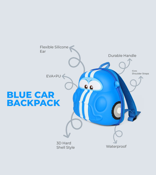 Car Backpack for Kids – 3D Bee Design, Waterproof & Lightweight | Tykle