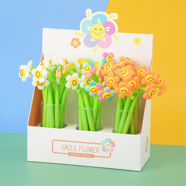 Tykle Smiley Flower Silicone Pen (0.5mm) - Bloom with Creativity!