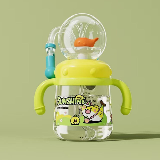 Tykle Fountain Whale Bottle Yellow (300ml) - Fun Hydration!