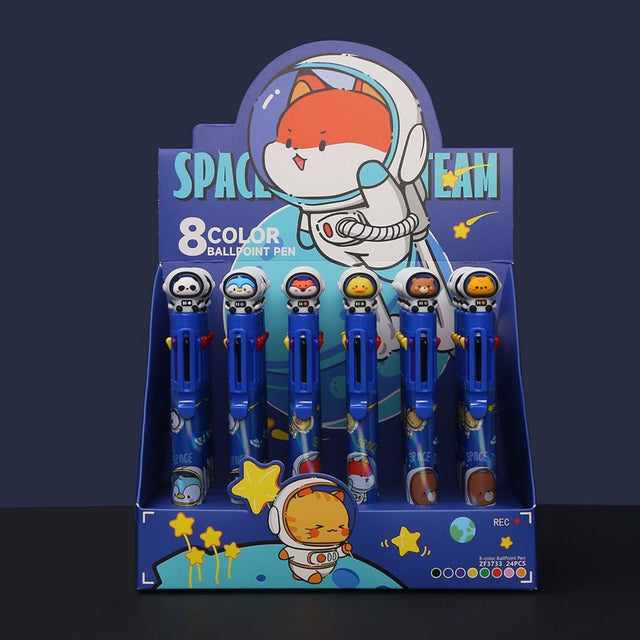 Tykle Space Team 8 Colour Pen (0.5mm) - Multi-Colour Mission!