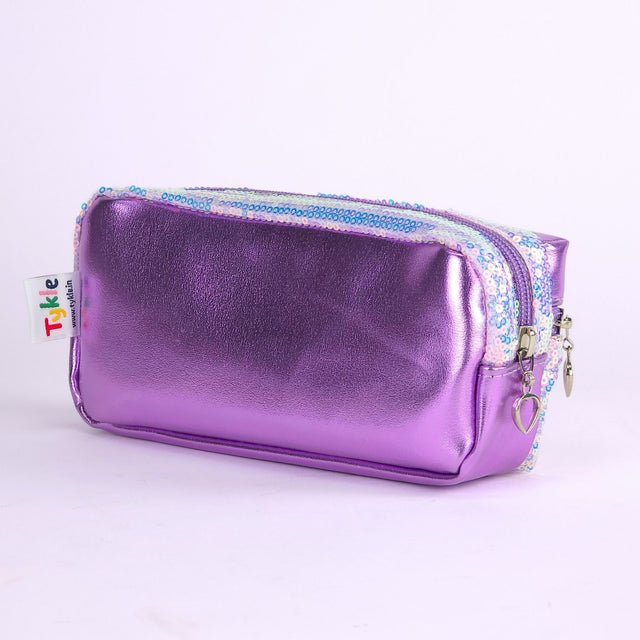 Shine Bright: The Bold Metallic Pencil Case!
