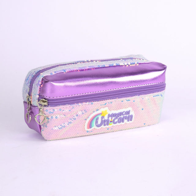 Shine Bright: The Bold Metallic Pencil Case!