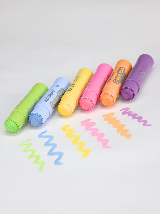 Crayon Stick Pastel 6pcs: Soft, Dreamy Coloring!